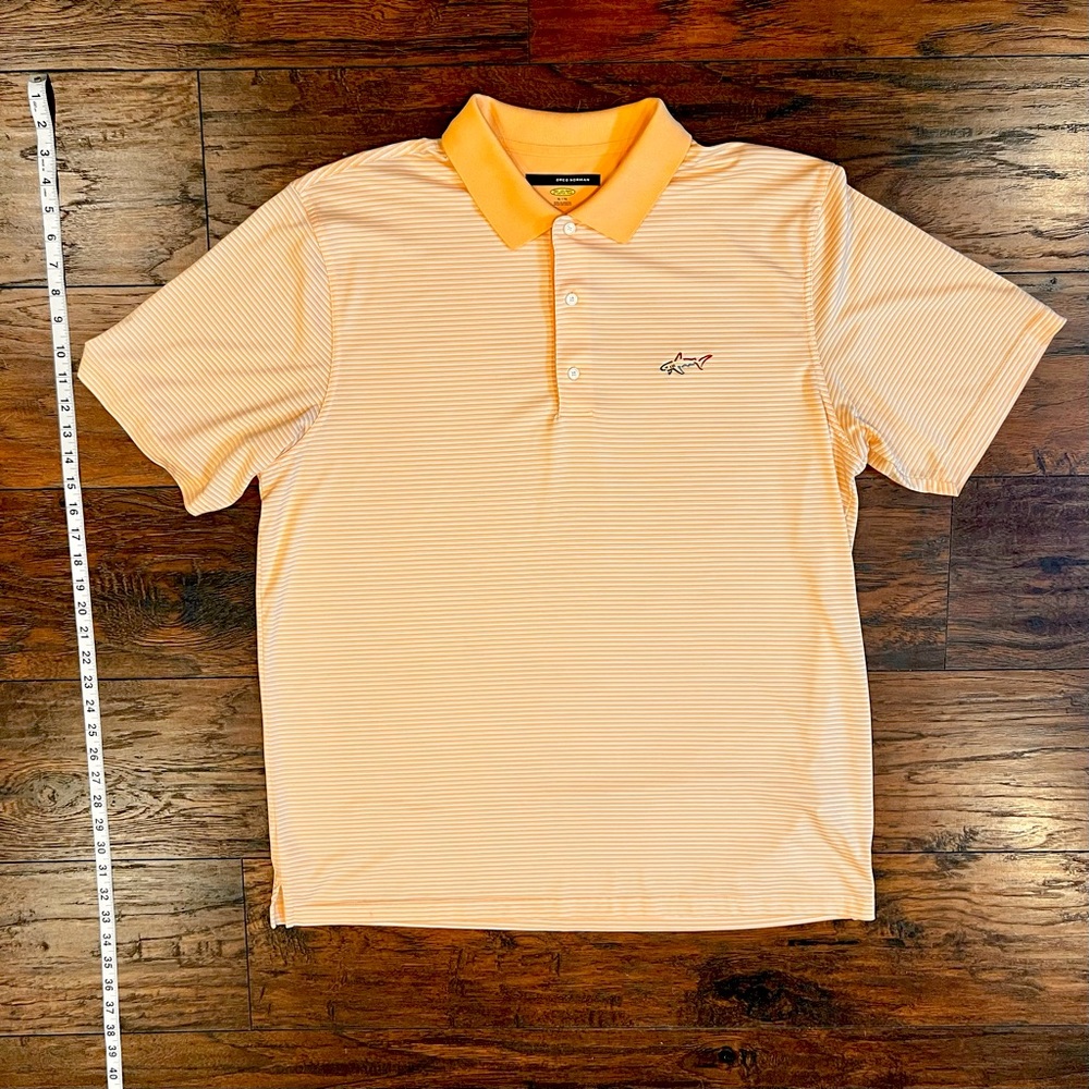 Greg Norman Polo - Play Dry in Coral Orange XL